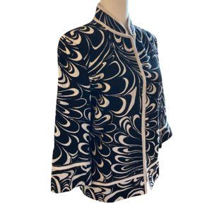 Chico's Women's Cotton Professional Jacket Boho 3/4 sleeves lined, size Med (2)